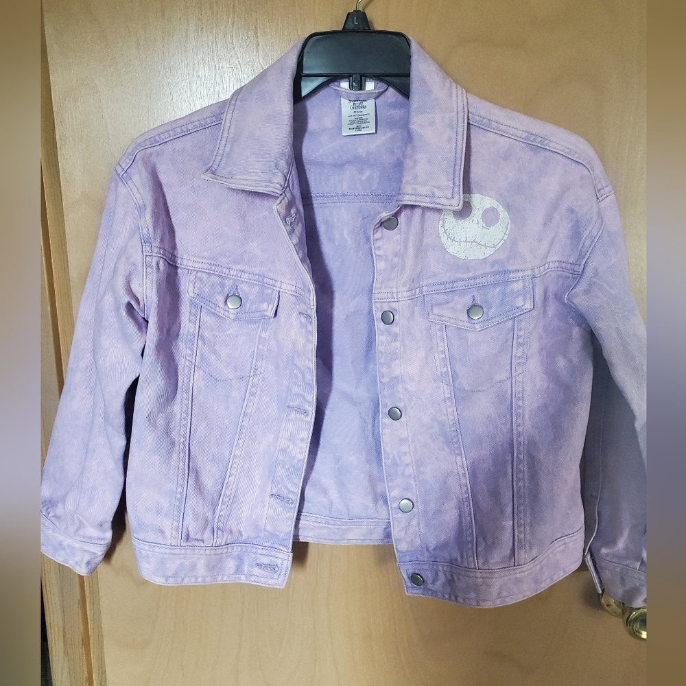 Kids Disney Lavender Denim Jean Jacket, Nightmare Before Christmas